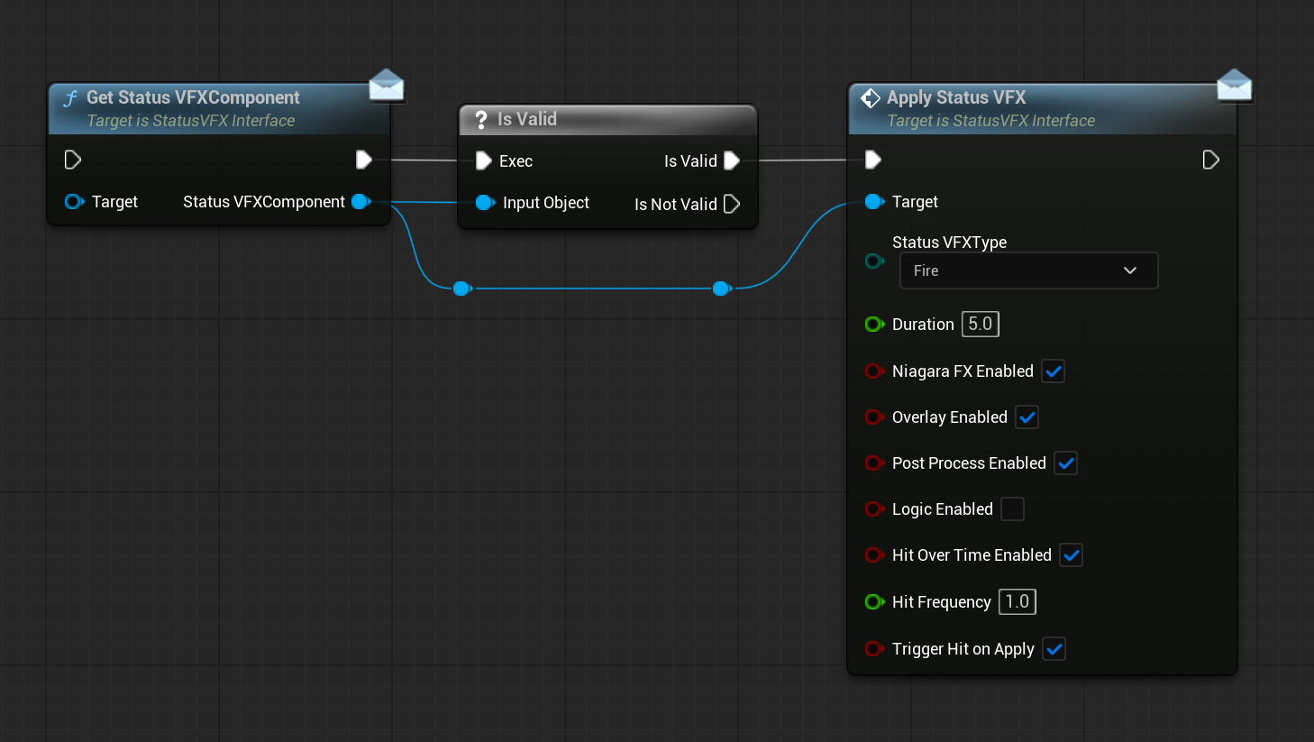 Apply StatusVFX Function